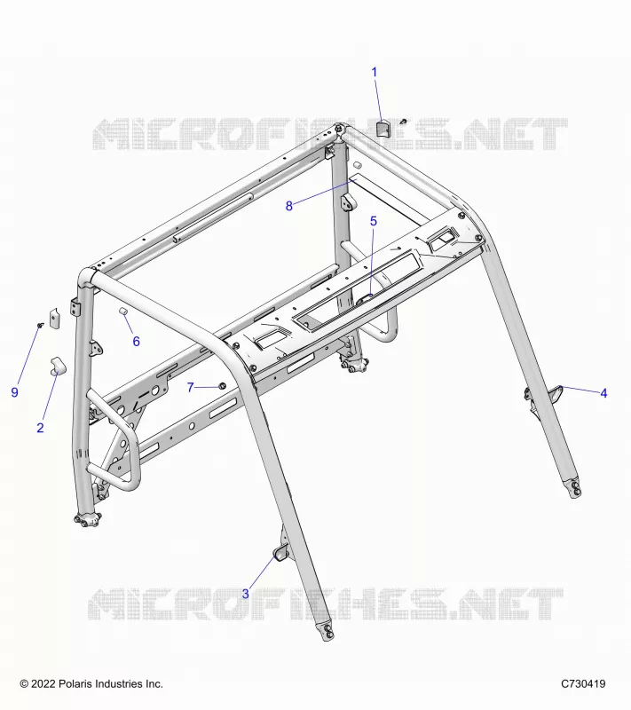 CHASSIS, CAB BASTIDOR AREA, AND BRAKE EDGE COVER