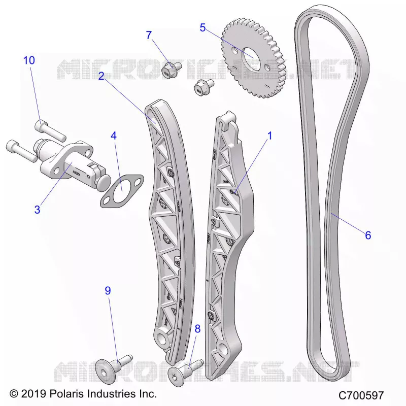 LA CADENA DE LEVAS AND TENSIONER