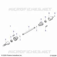 TREN, REAR DRIVE SHAFT