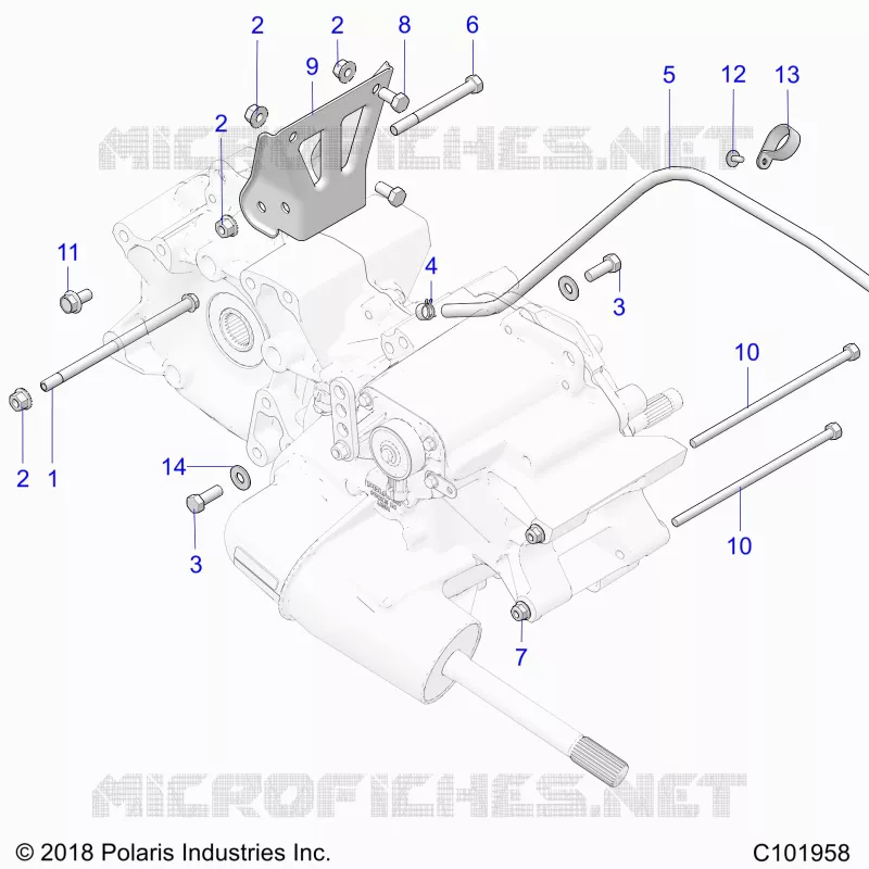TREN, MAIN GEARCASE MOUNTING