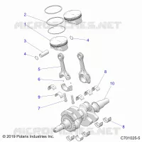 ENGINE, CIGUEÑAL AND PISTON