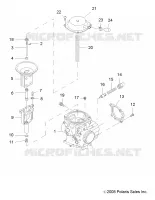 MOTOR, CARBURADOR, UPPER
