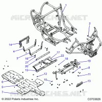 CHASSIS, MAIN FRAME AND ESQUÃD PLATES