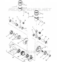 PISTÓN Y CIGÜEÑAL SPORT 0950443, SPORT TOURING 0950243  AND EUROPEAN SP (4928822882C013)