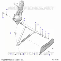 SUSPENSION, A-ARM AND PUNTAL MOUNTING -A19SDA57R1/SDE57R1 