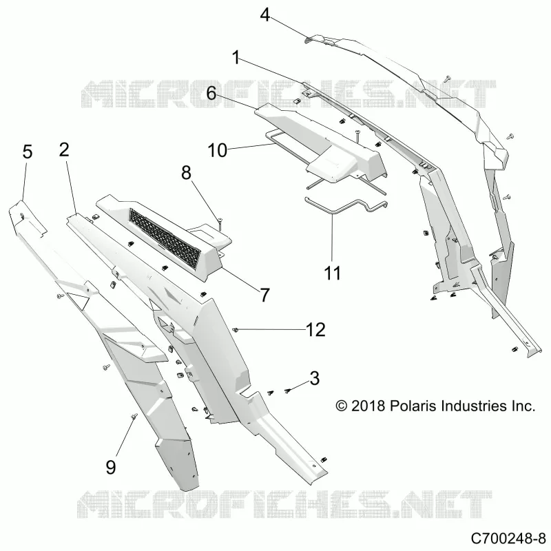 GUARDABARROS TRASEROS AND BEZELS- Z19VPE92AM/BM (C700248-8)
