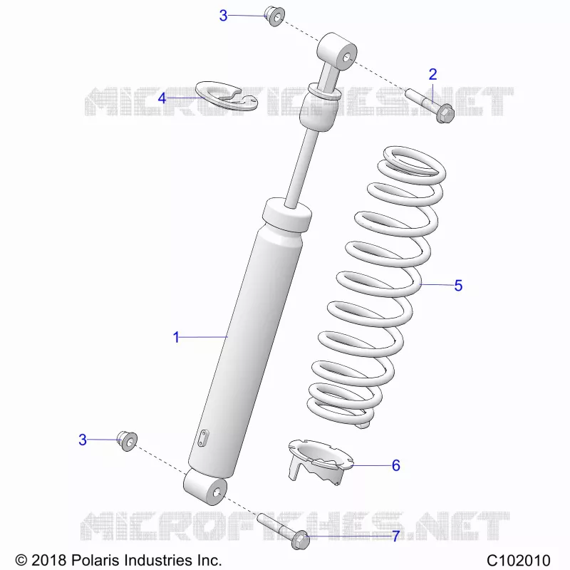 SUSPENSION, SHOCK TRASERO
