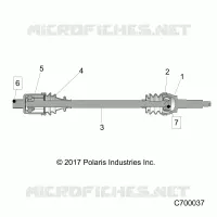 TREN, REAR HALF SHAFT