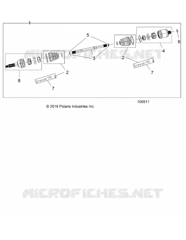 TREN, REAR HALF SHAFT