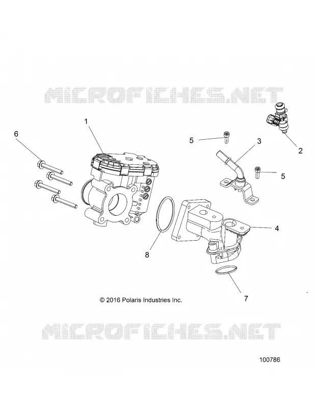 ENGINE, CUERPO DE MARIPOSA AND FUEL RAIL