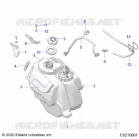 SISTEMA DE COMBUSTIBLE, FUEL TANK ASM.