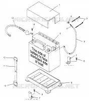 CAJA DE BATERIA SLX 780 B964287 and Intl. SLX 780 I964287 (4937443744B006)