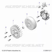 ENGINE, STATOR AND FLYRUEDA