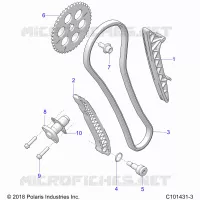 LA CADENA DE LEVAS AND TENSIONER