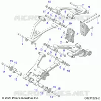 SUSPENSION TRASERA CONTROL ARM, MOUNTING