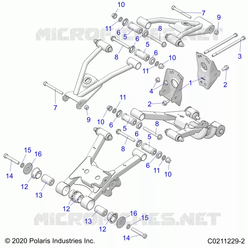 SUSPENSION TRASERA CONTROL ARM, MOUNTING