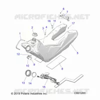 SISTEMA DE COMBUSTIBLE, FUEL TANK ASM.