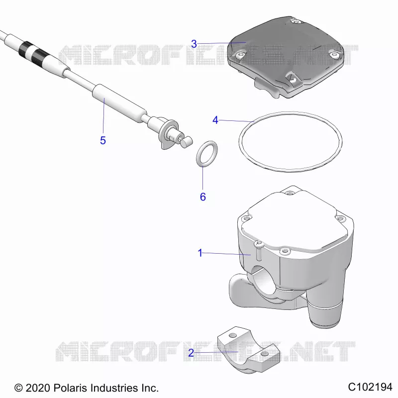 GOBIERNO, CONTROLS, THROTTLE ASM. AND CABLE