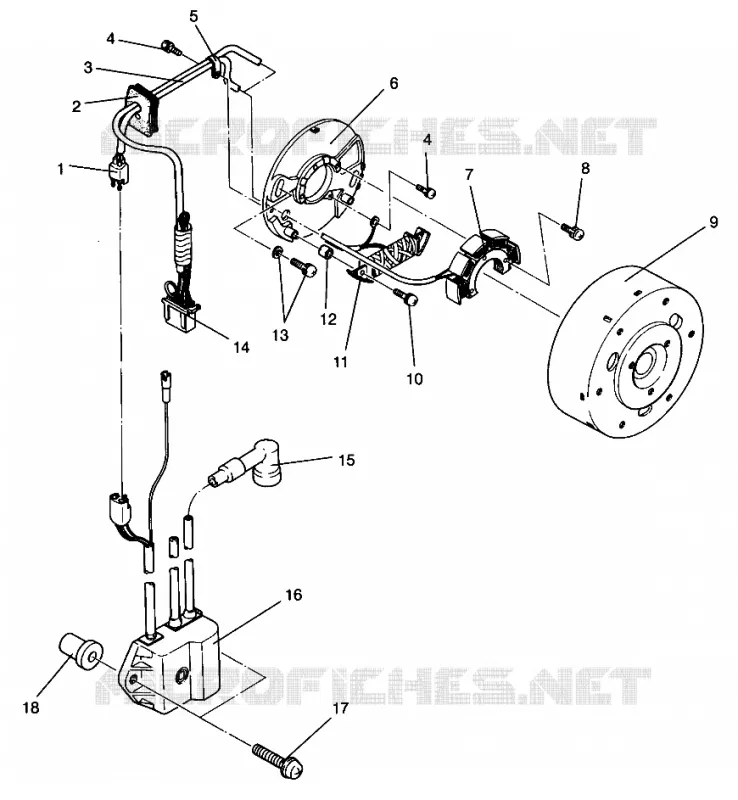 MAGNETO ASSEMBLY 500 EFI 0963774 AND EUROPEAN 500 EFI E963774 (4936183618C014)