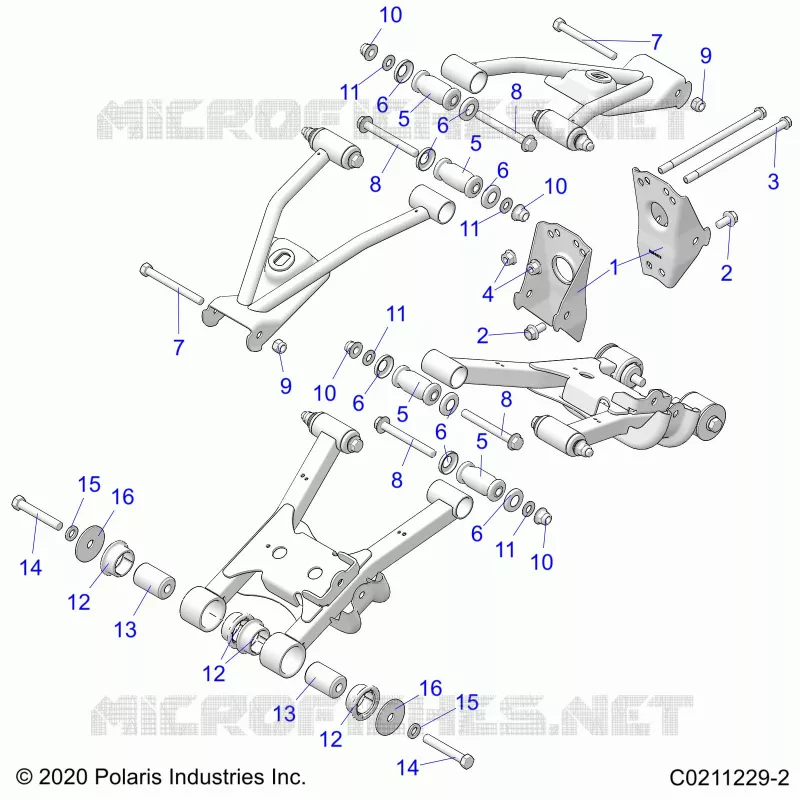 SUSPENSION TRASERA CONTROL ARM, MOUNTING
