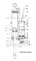 CHOQUE TRASERO TRACK, INTERNAL COMPONENTS (WALKER EVANS/7043097)