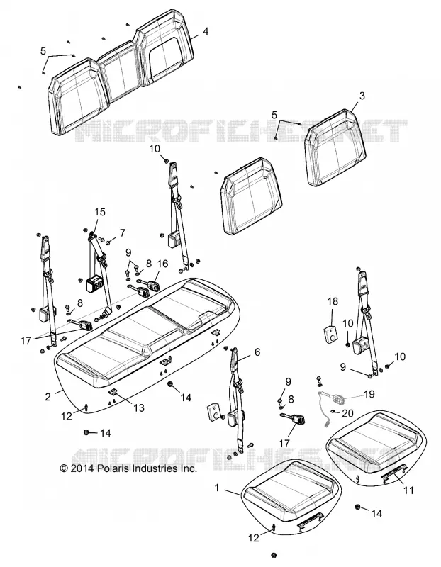 ASIENTO, REAR BENCH