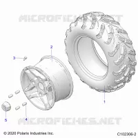 RUEDAS, REAR TIRE