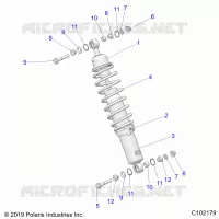 SUSPENSION, CHOQUE FRONTAL MOUNTING