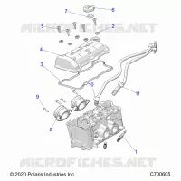 ENGINE, THROTTLE BODY AND TAPA DE LA VÃLVULA