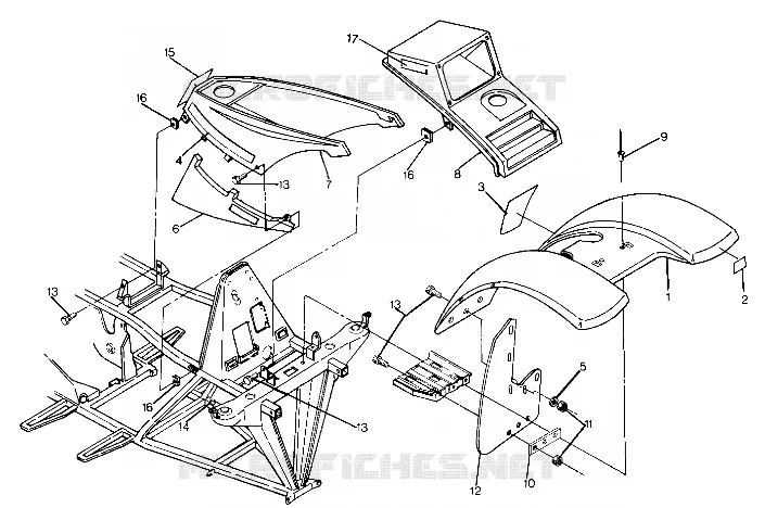 MONTAJE FRONTAL CAB UPDATED 5/90 (4917741774001A)