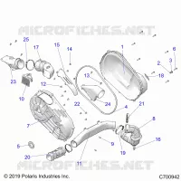 TREN, CLUTCH COVER AND DUCTING