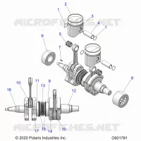 ENGINE, PISTON AND CIGUEÑAL