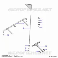 PARACHOQUE, REAR, FLAG, BEACON, AND PASS HANDLE