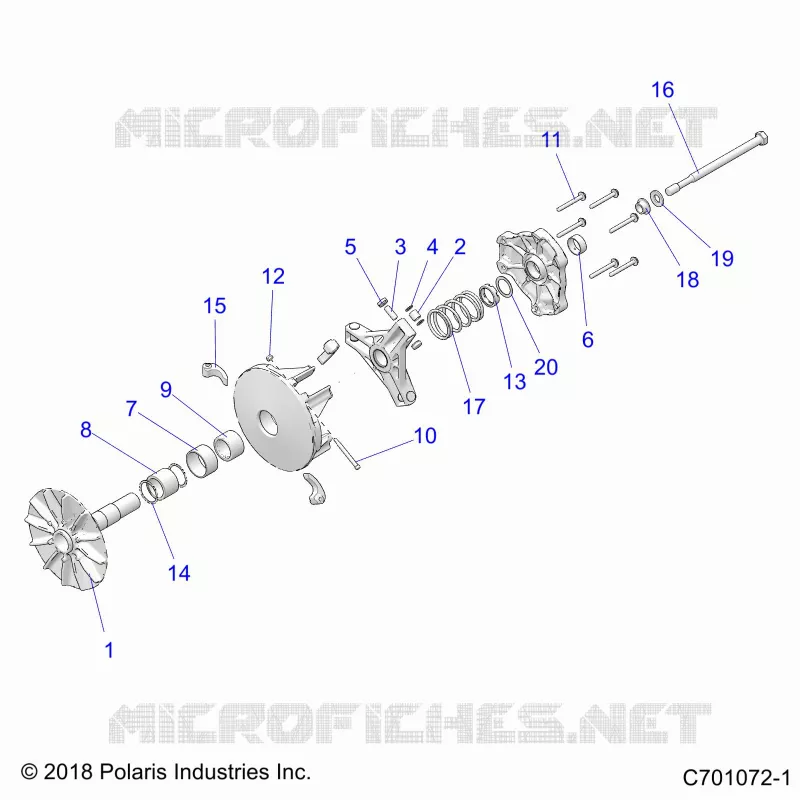 TREN, PRIMARY CLUTCH
