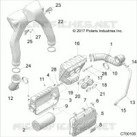ENGINE, TOMA DE AIRE SYSTEM