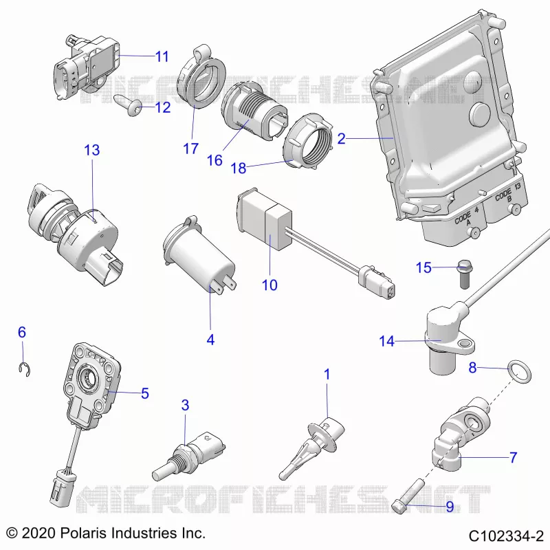 ELECTRICA, SWITCHES, SENSORS, ECU AND CONTROL MODULES