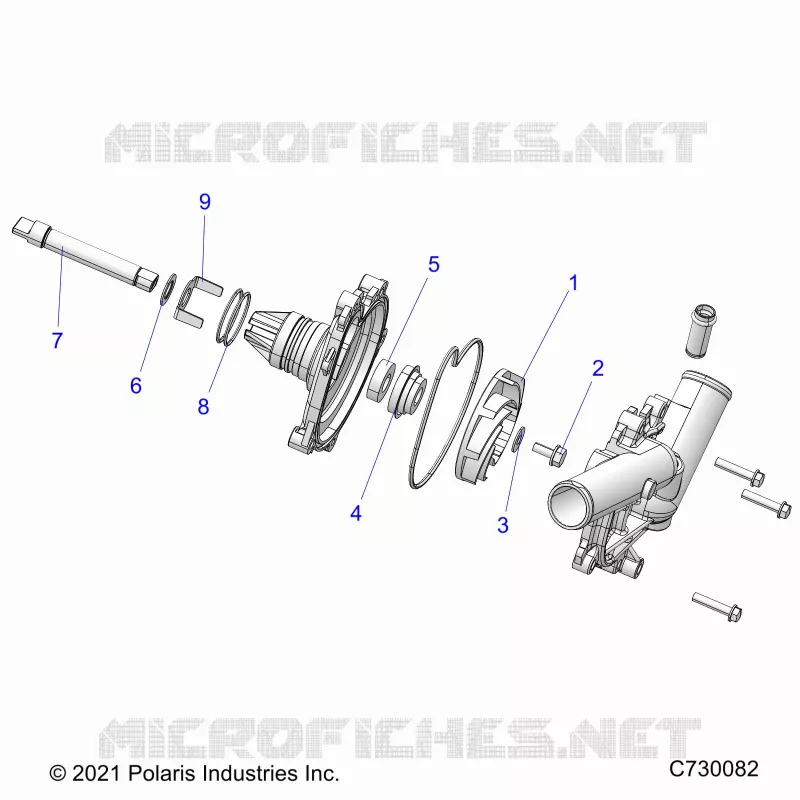 MOTOR, WATERPUMP ASSEMBLY