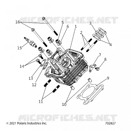 ENGINE, CULATA ASM.