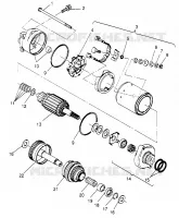 MOTOR DE ARRANQUE SLX 780 B964287 and Intl. SLX 780 I964287 (4937443744C008)