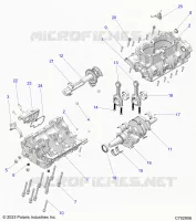 ENGINE, CRANKCASE, CIGUEÑAL