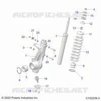 SUSPENSION, PUNTAL DELANTERO