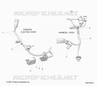 ELECTRICA, WIRE HARNESS, HOOD, ELEC. START