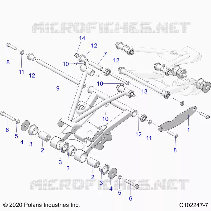 SUSPENSION TRASERA CONTROL ARM MOUNTING