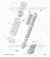 SUSPENSION, REAR MONTAJE DE DESCARGA, STANDARD/PREMIUM