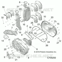 DRIVE TRAIN, TAPA DEL EMBRAGUE AND DUCTING