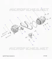 ENGINE, ALTERNADOR AND COMPRESSOR