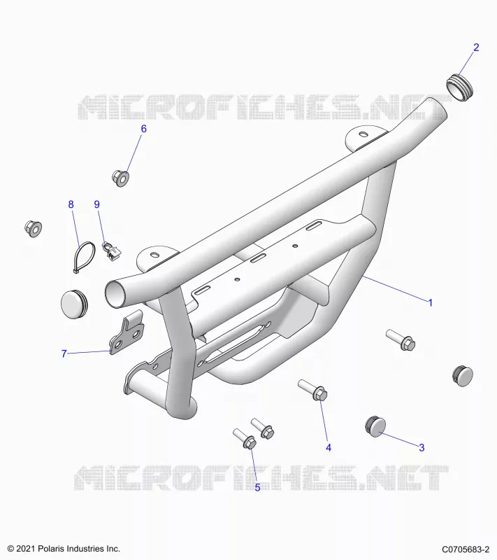 CHASSIS, FRONT PARACHOQUES
