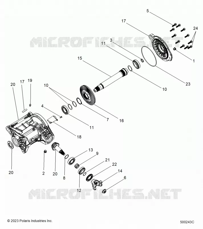 TREN, RIGHT ANGLE GEARCASE ASM.