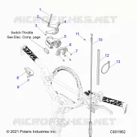 MOTOR, THROTTLE CONTROL ASM.