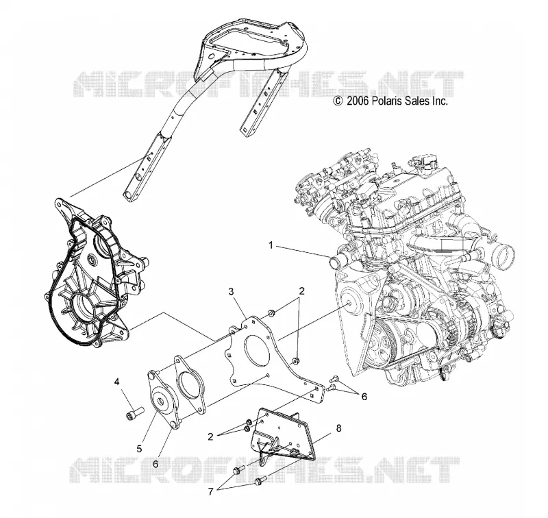 MOTOR, MOUNTING RH and FRONT